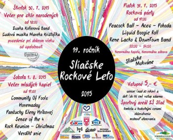 Sliacske rockove leto 2015 hudobny festival